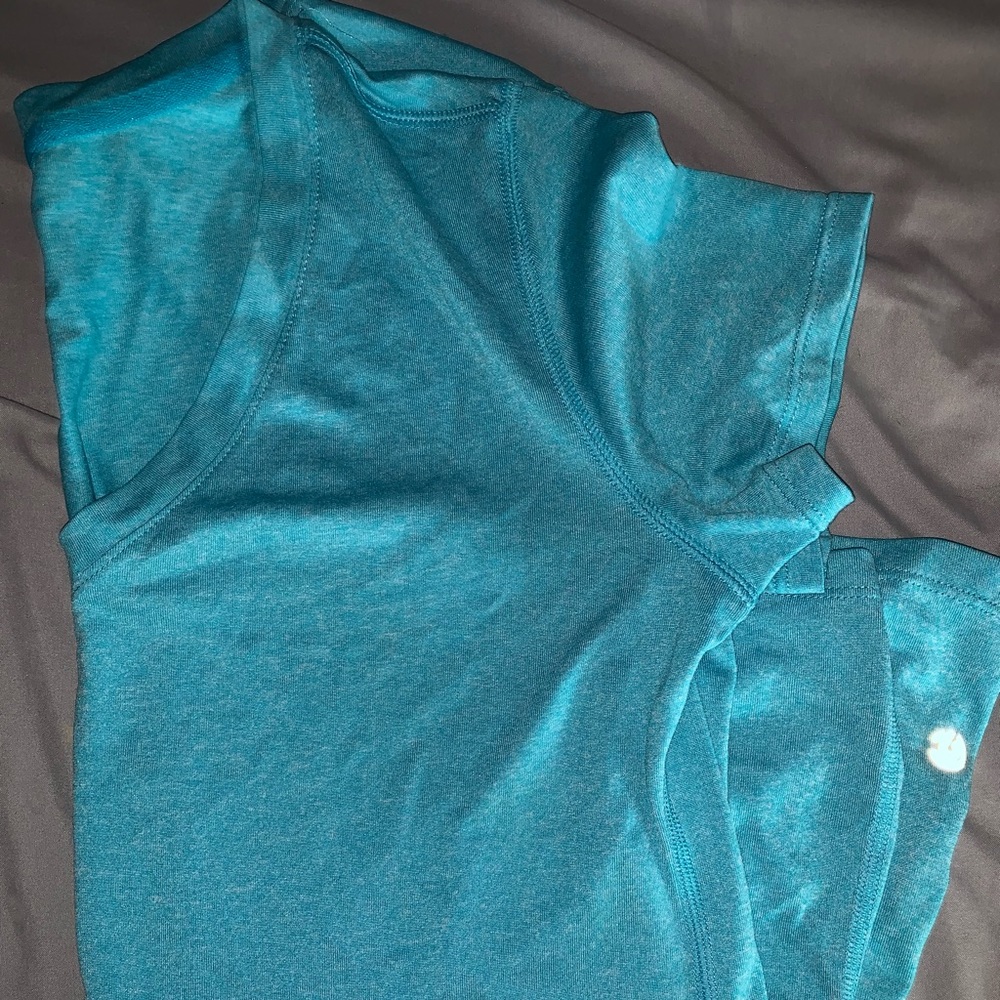 Champion V-Neck Light Blue Lightweight Sport Tee
